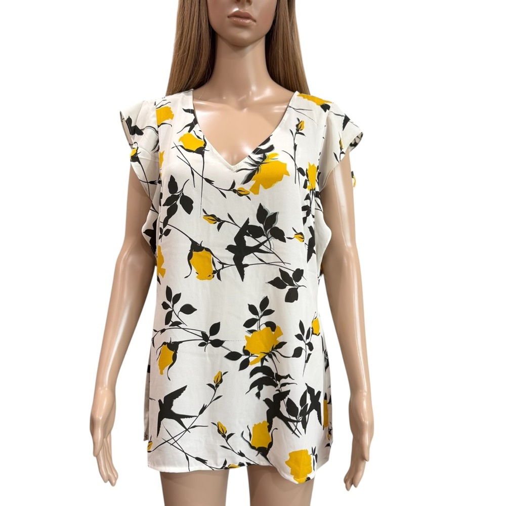 CAbi #3963 Birdwatcher Top M EUC